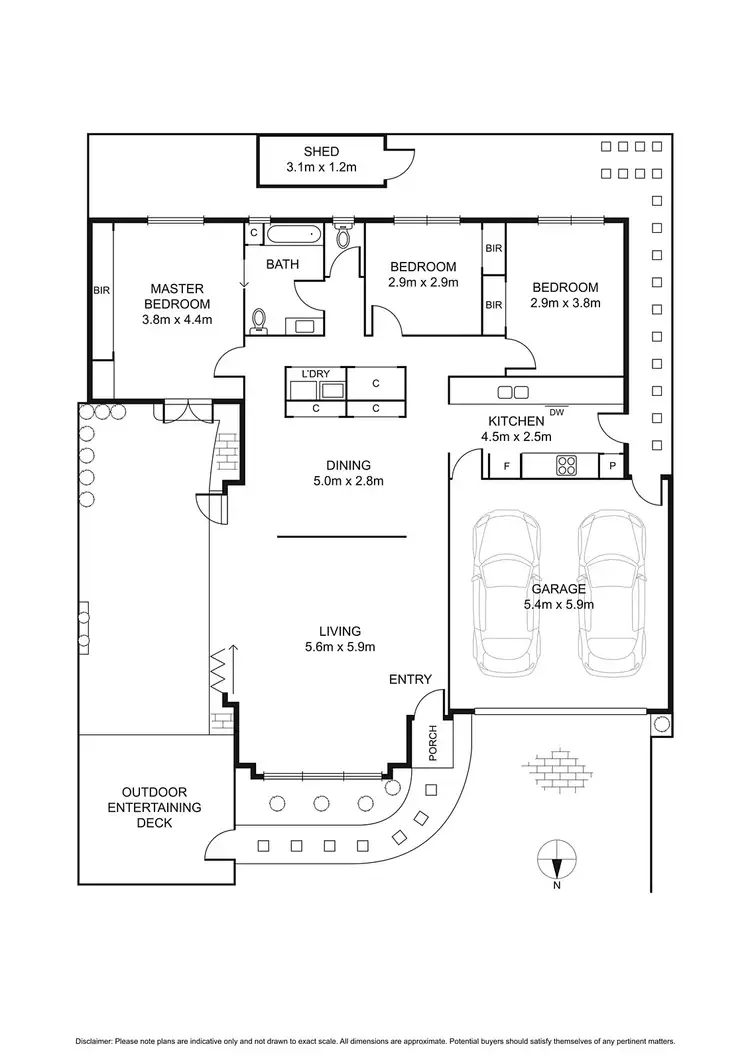 Floorplan of Homely unit listing, 2/64 Brooks Street, Bentleigh East VIC 3165