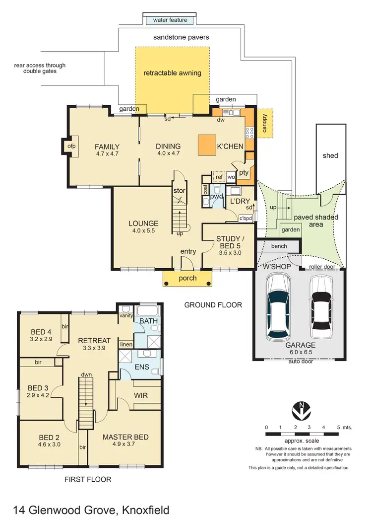 Floorplan of Homely house listing, 14 Glenwood Grove, Knoxfield VIC 3180
