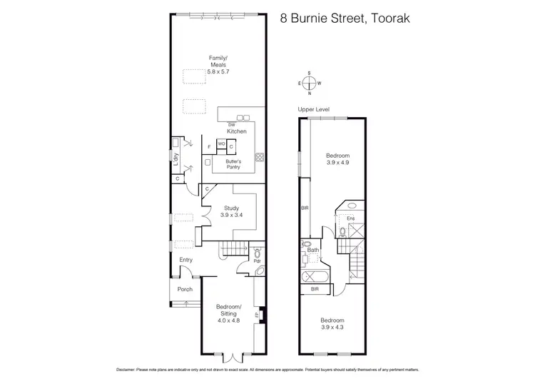 Floorplan of Homely house listing, 8 Burnie Street, Toorak VIC 3142