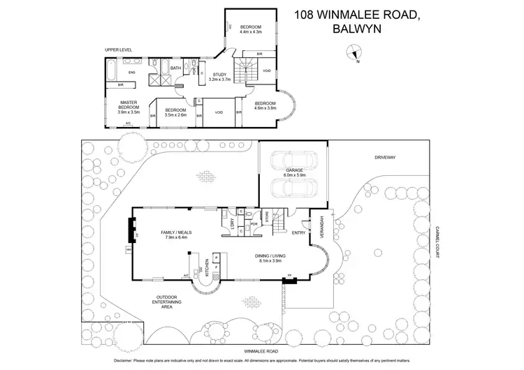 Floorplan of Homely house listing, 108 Winmalee Road, Balwyn VIC 3103