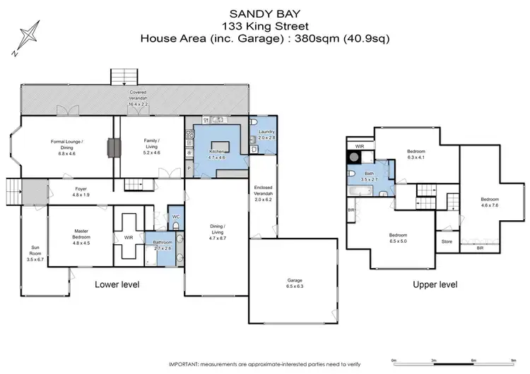 Floorplan of Homely house listing, 133 King Street, Sandy Bay TAS 7005