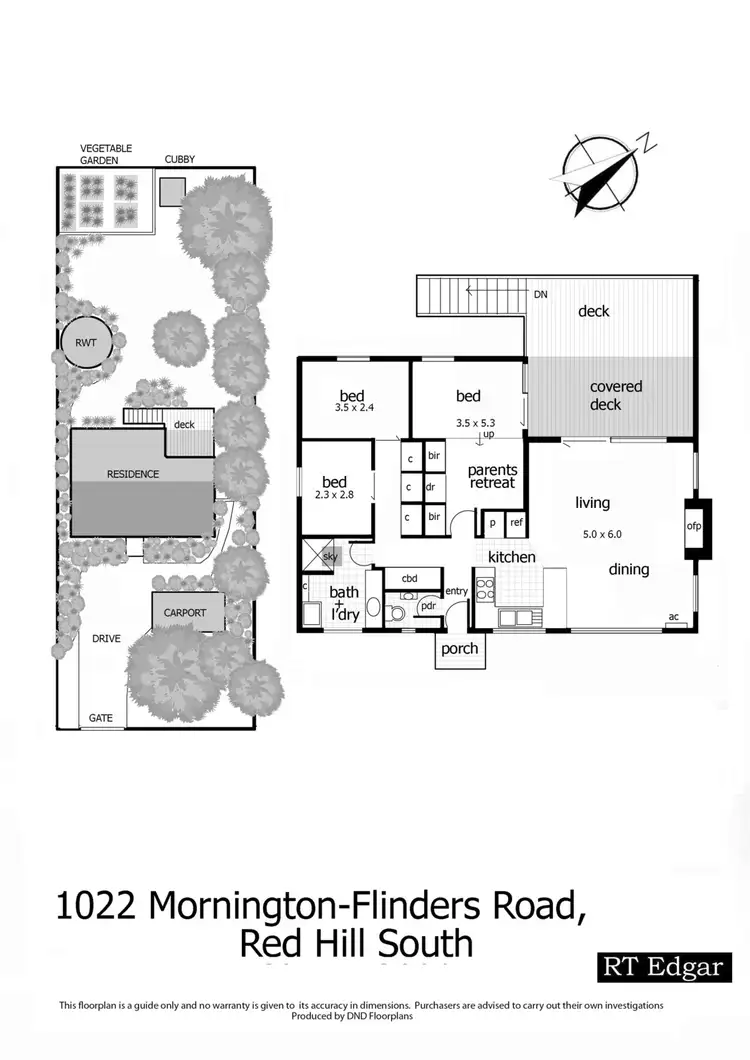 Floorplan of Homely house listing, 1022 Mornington-Flinders Road, Red Hill VIC 3937