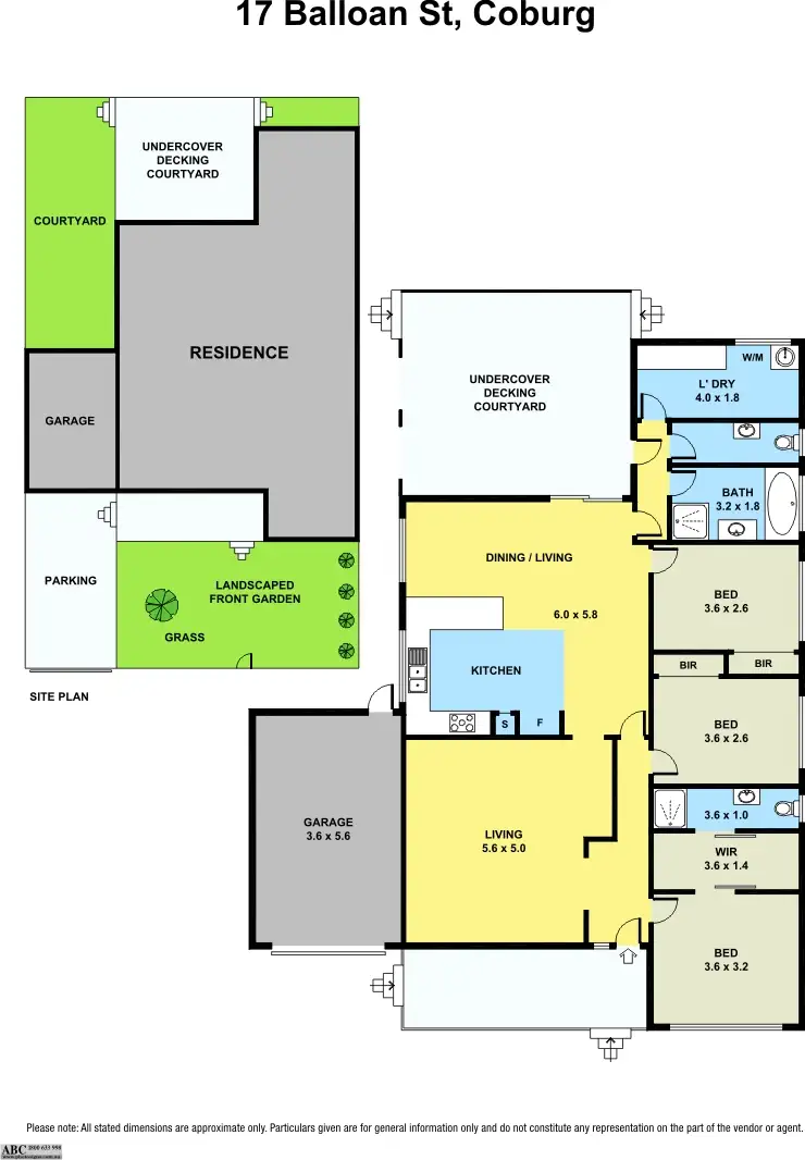 Floorplan of Homely house listing, 17 BALLOAN Street, Coburg VIC 3058
