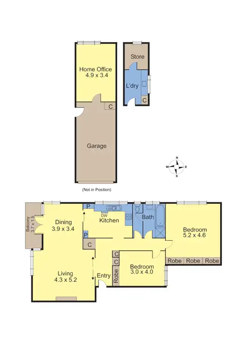 Floorplan of Homely apartment listing, 1/2B Fernhurst Grove, Kew VIC 3101