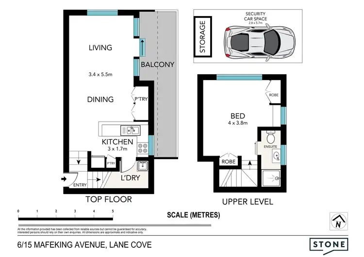 Floorplan of Homely apartment listing, 6/15 Mafeking Avenue, Lane Cove NSW 2066