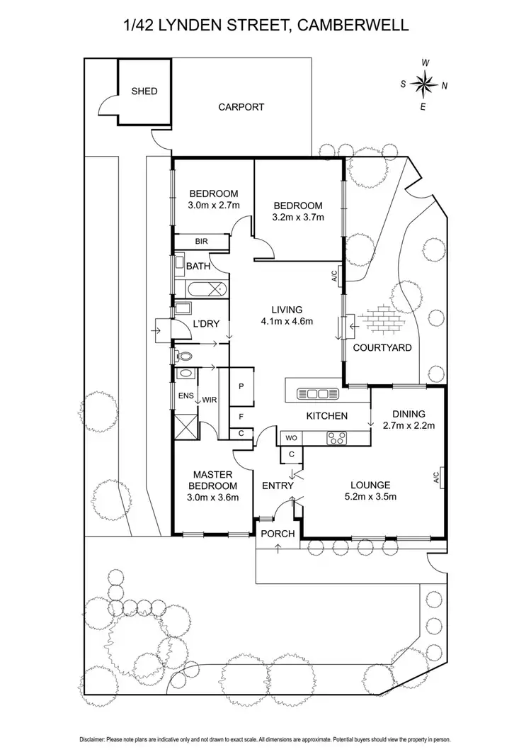 Floorplan of Homely unit listing, 1/42 Lynden Street, Camberwell VIC 3124