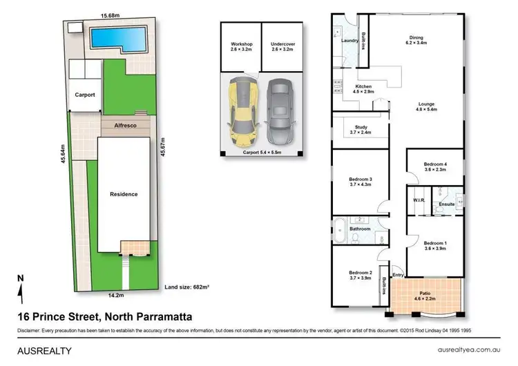 Floorplan of Homely house listing, 16 Prince Street, North Parramatta NSW 2151
