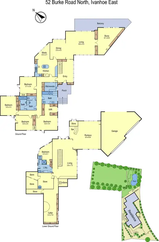 Floorplan of Homely house listing, 52 Burke Road North, Ivanhoe East VIC 3079
