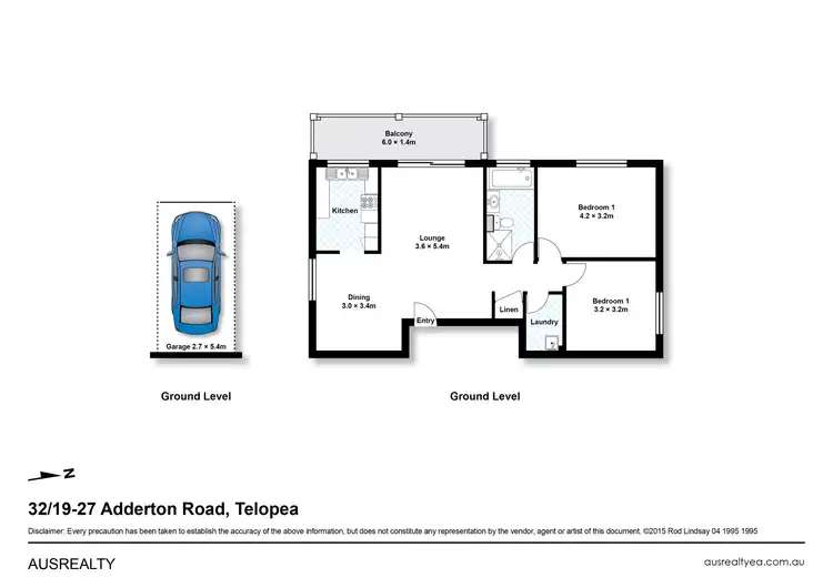 Floorplan of Homely apartment listing, 32/19-27 Adderton Road, Telopea NSW 2117
