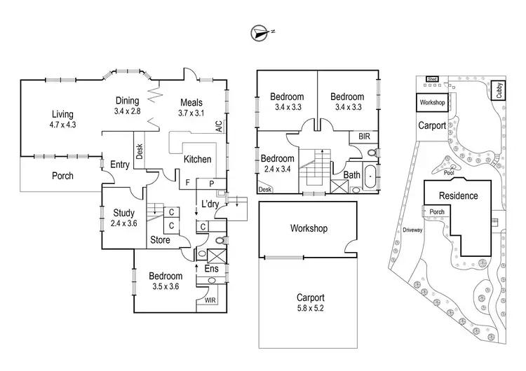 Floorplan of Homely house listing, 145 Bellevue Avenue, Rosanna VIC 3084