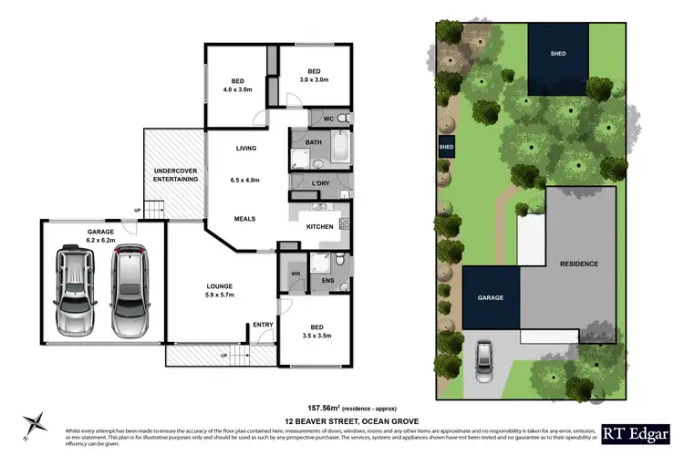 Floorplan of Homely house listing, 12 Beaver Street, Ocean Grove VIC 3226