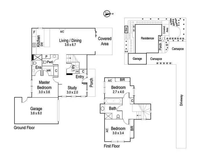 Floorplan of Homely townhouse listing, 137 Grandview Grove, Rosanna VIC 3084