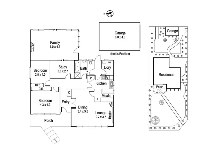 Floorplan of Homely house listing, 2 Coorie Crescent, Rosanna VIC 3084