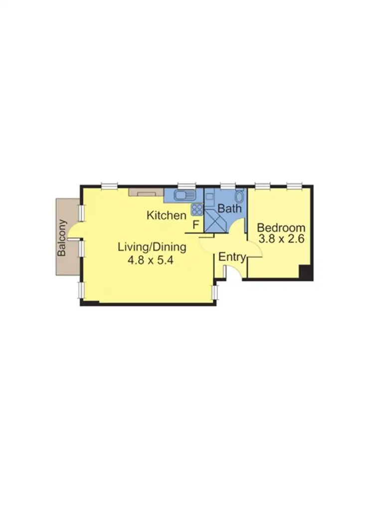 Floorplan of Homely apartment listing, 17/9 Southey Street, Elwood VIC 3184