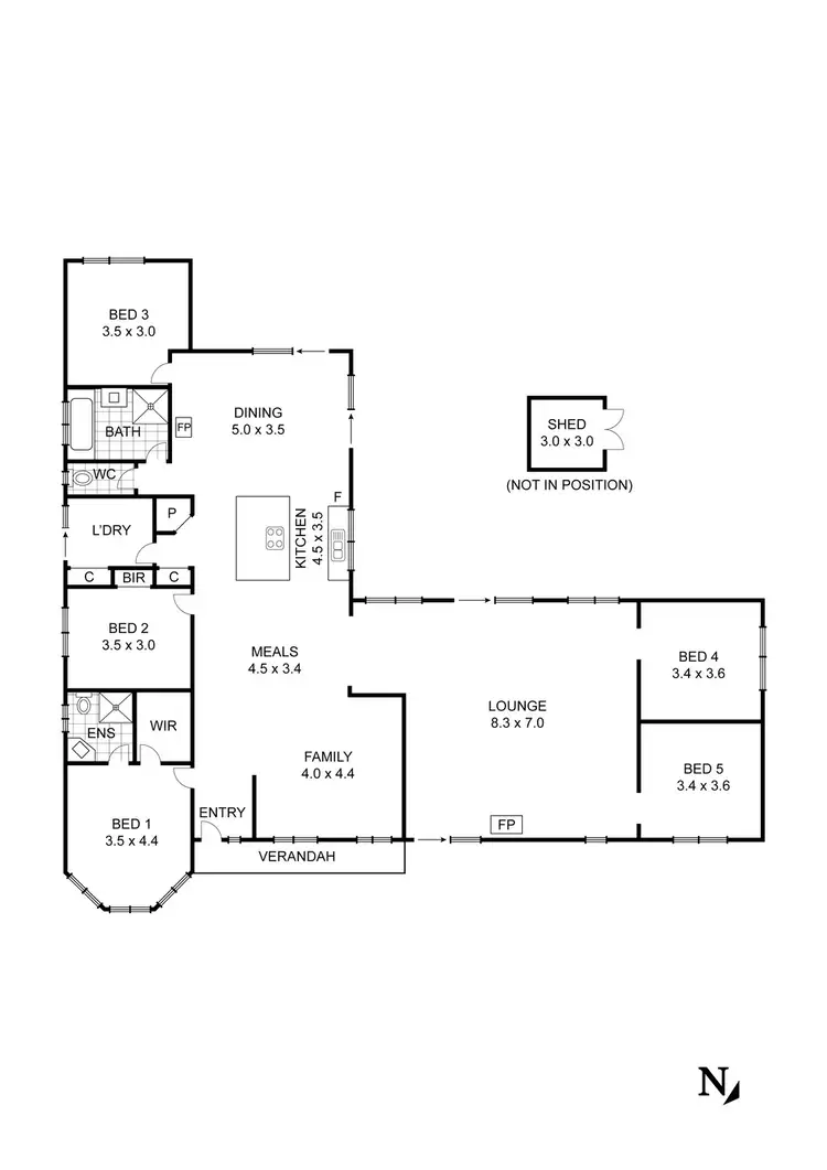 Floorplan of Homely house listing, 12 Roditis Avenue, Broadford VIC 3658