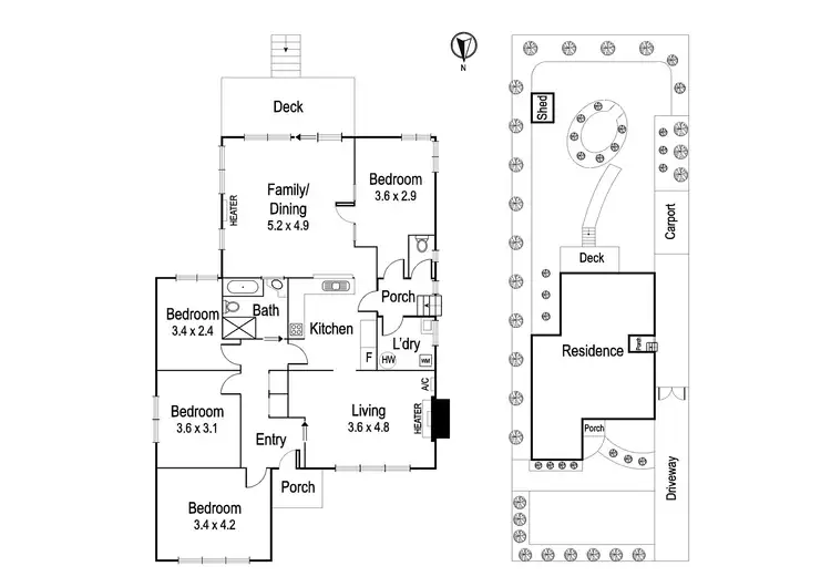 Floorplan of Homely house listing, 6 Greville Road, Rosanna VIC 3084