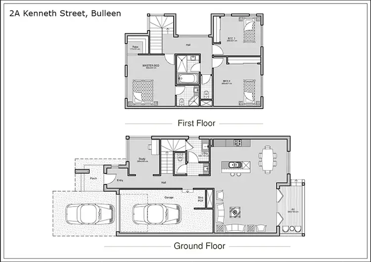 Floorplan of Homely house listing, 2A Kenneth Street, Bulleen VIC 3105