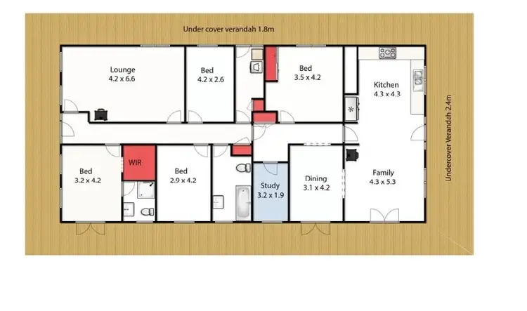 Floorplan of Homely house listing, 135 Boundary Creek Road, Longford VIC 3851