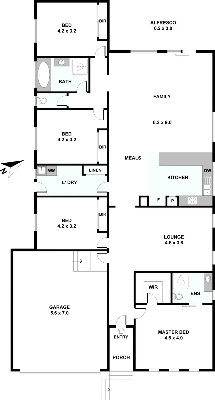 Floorplan of Homely house listing, 144 Phillip Drive, Sunbury VIC 3429