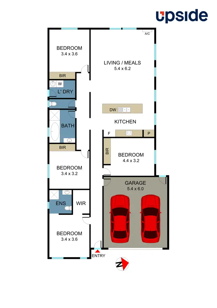 Floorplan of Homely house listing, 12 Waterway Street, Craigieburn VIC 3064