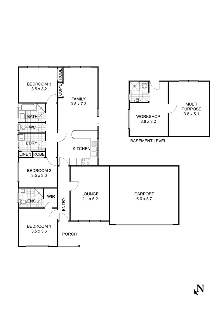Floorplan of Homely house listing, 10 Fleming Drive, Broadford VIC 3658
