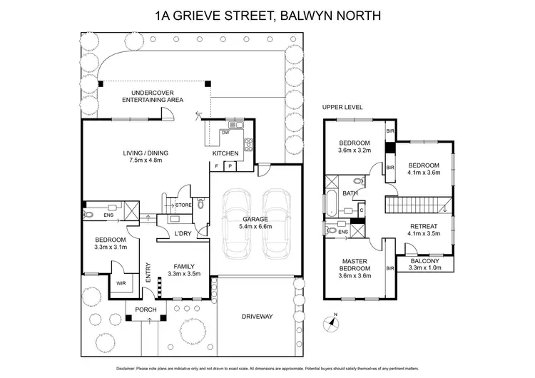 Floorplan of Homely house listing, 1A Grieve Street, Balwyn North VIC 3104