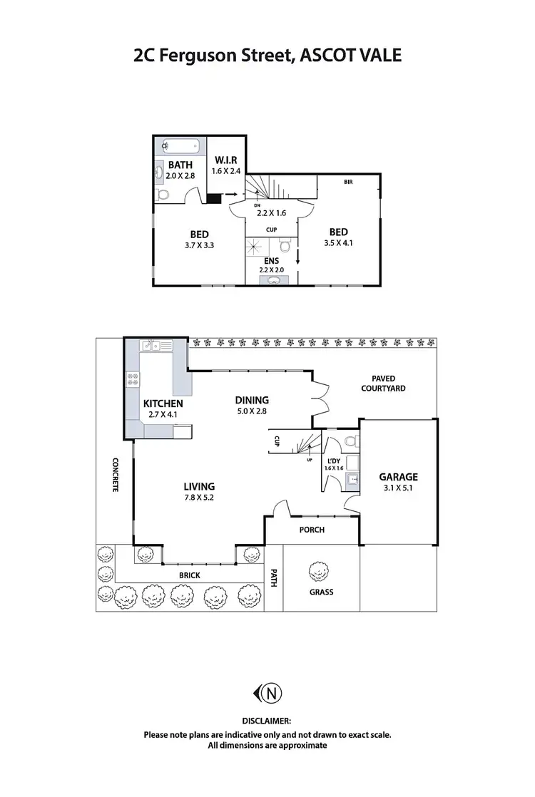 Floorplan of Homely townhouse listing, 2C Ferguson Street, Ascot Vale VIC 3032