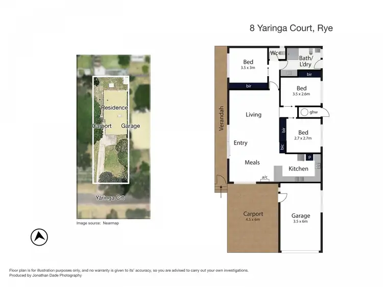 Floorplan of Homely house listing, 8 Yaringa Court, Rye VIC 3941