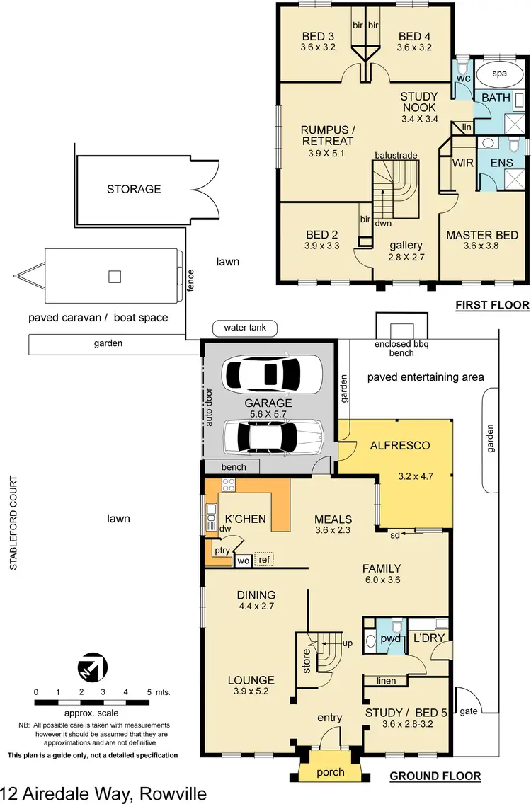 Floorplan of Homely house listing, 12 Airedale Way, Rowville VIC 3178