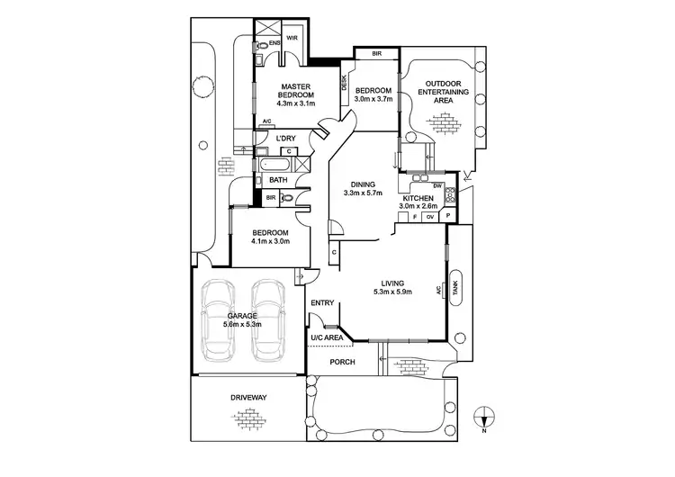 Floorplan of Homely unit listing, 1/1 Salisbury Street, Caulfield North VIC 3161