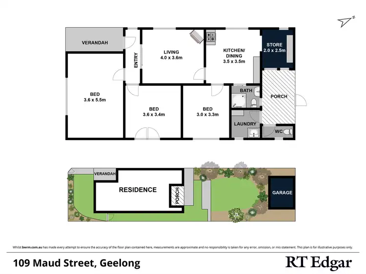 Floorplan of Homely house listing, 109 Maud Street, Geelong VIC 3220