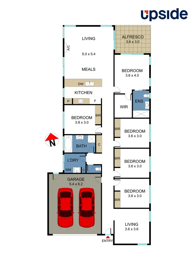 Floorplan of Homely house listing, 8 Bianca Crescent, Greenvale VIC 3059