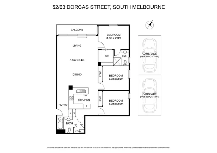 Floorplan of Homely apartment listing, 52/63 Dorcas Street, South Melbourne VIC 3205