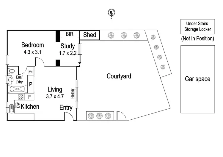 Floorplan of Homely apartment listing, 9/361 Heidelberg Road, Fairfield VIC 3078