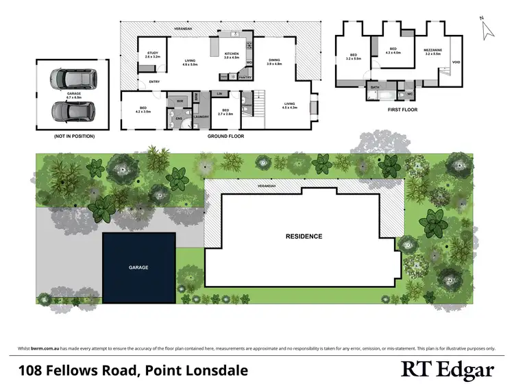Floorplan of Homely house listing, 108 Fellows Road, Point Lonsdale VIC 3225
