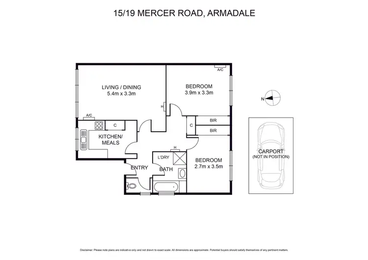 Floorplan of Homely apartment listing, 15/19 Mercer Road, Armadale VIC 3143