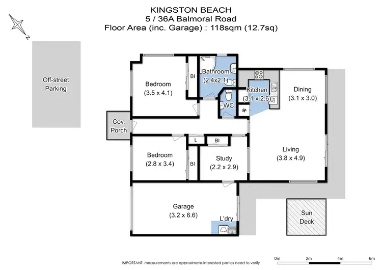 Floorplan of Homely house listing, 5/36A Balmoral Road, Kingston Beach TAS 7050