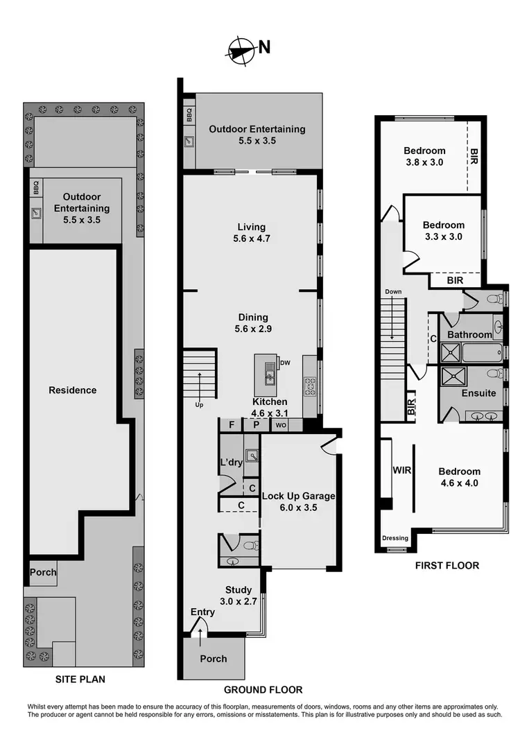 Floorplan of Homely house listing, 51A Graham Street, Newport VIC 3015