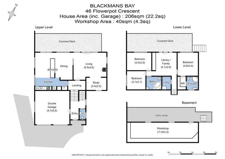 Floorplan of Homely house listing, 46 Flowerpot Crescent, Blackmans Bay TAS 7052