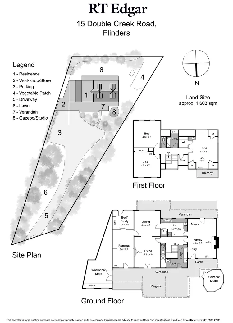 Floorplan of Homely house listing, 15 Double Creek Road, Flinders VIC 3929