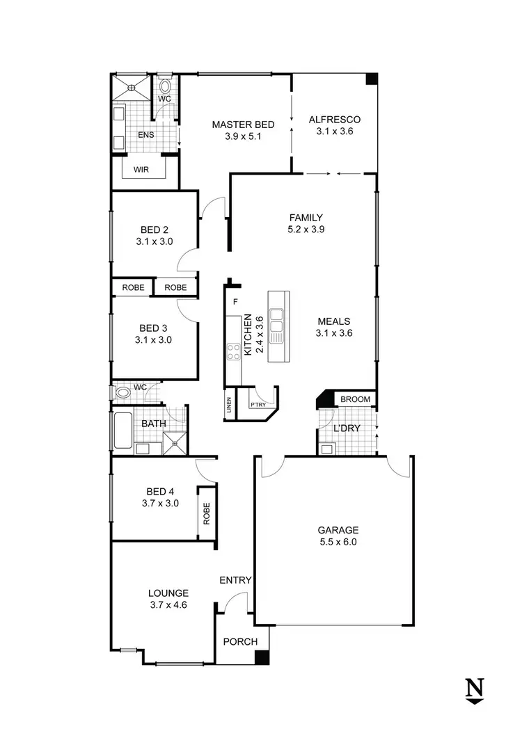 Floorplan of Homely house listing, 7 Tarago Street, Wallan VIC 3756