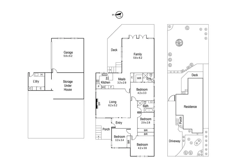 Floorplan of Homely house listing, 104 Grandview Grove, Rosanna VIC 3084