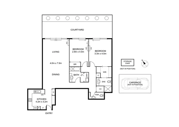 Floorplan of Homely apartment listing, 2/120 Princes Street, Port Melbourne VIC 3207