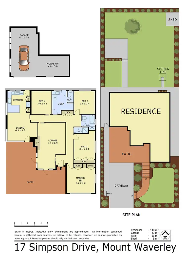 Floorplan of Homely house listing, 17 Simpson Drive, Mount Waverley VIC 3149