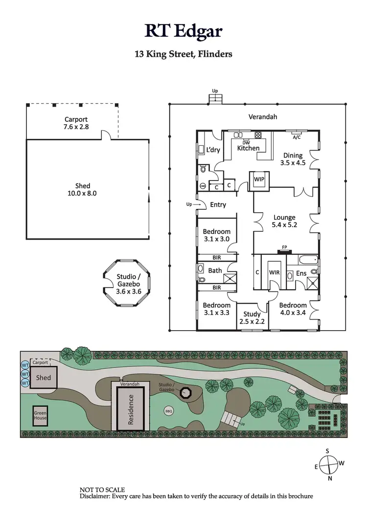 Floorplan of Homely house listing, 13 King Street, Flinders VIC 3929