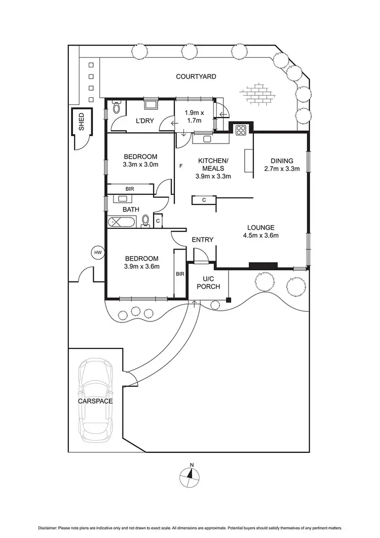 Floorplan of Homely house listing, 1/9 Heather Street, Bentleigh East VIC 3165