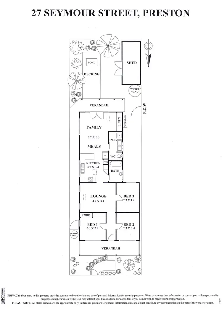 Floorplan of Homely house listing, 27 Seymour Street, Preston VIC 3072