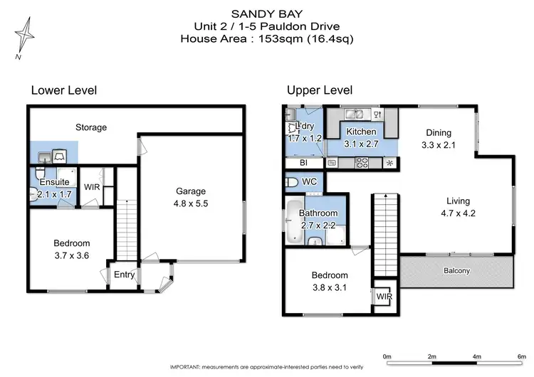 Floorplan of Homely townhouse listing, 2/1-5 Pauldon Drive, Sandy Bay TAS 7005