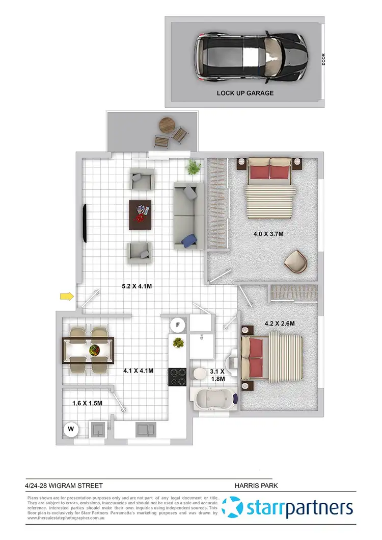 Floorplan of Homely apartment listing, 4/24-28 Wigram Street, Harris Park NSW 2150