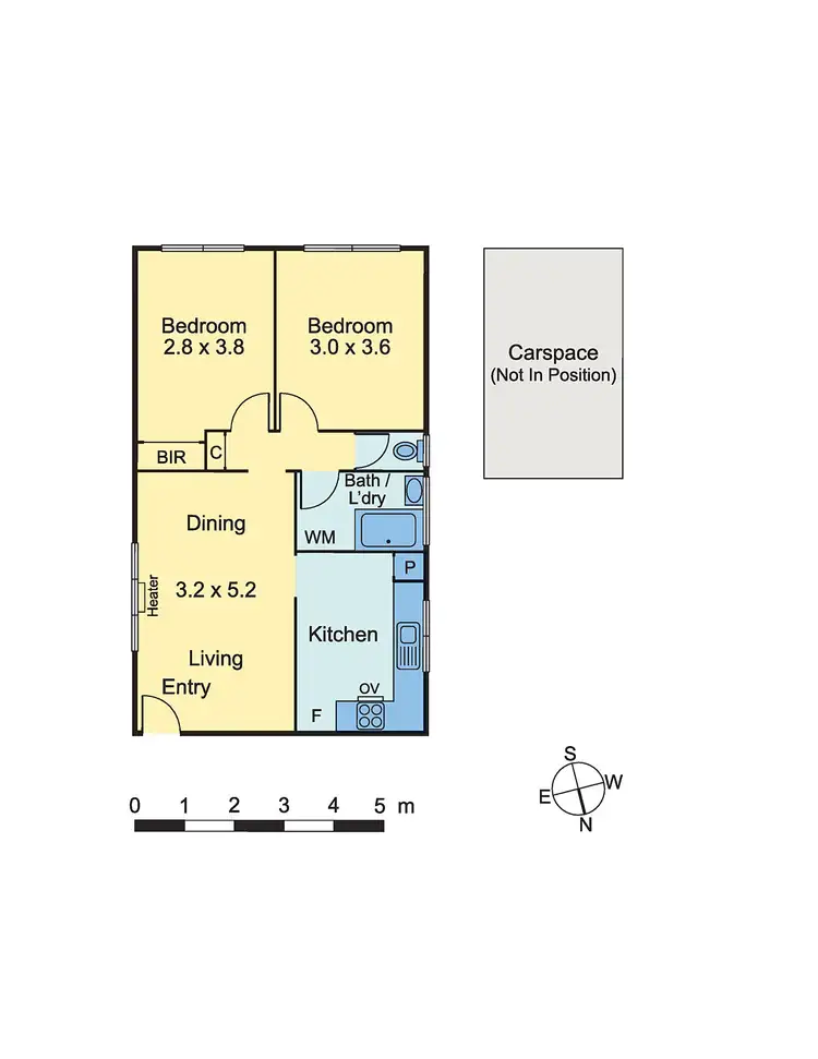 Floorplan of Homely apartment listing, 2/69 Edinburgh Street, Flemington VIC 3031
